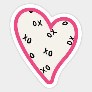 Hugs and kisses heart Sticker